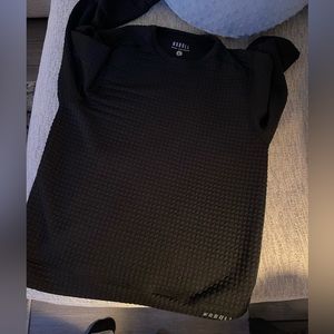 NOBULL mens quilted black crew neck sweatshirt